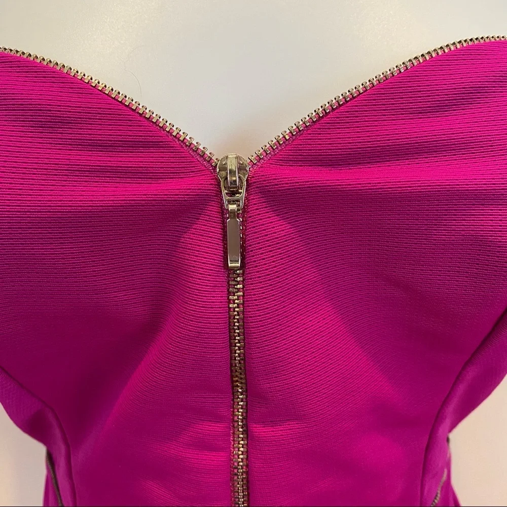 Bec and Bridge Argon Bustier Mini Dress in Bright Fuchsia Pink size 4 - Picture 7 of 17